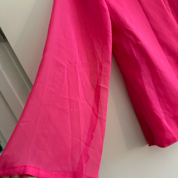 Pink custom made in Vietnam chiffon and silk blouse - Picture 6 of 6
